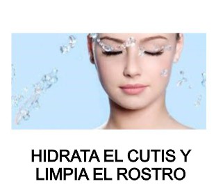 hidratar el cutis  y limpia el rostro locion de rosas